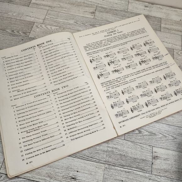 Harmon Lessons by John Schaum 1949 USED and written in QUAINT - Picture 5 of 12